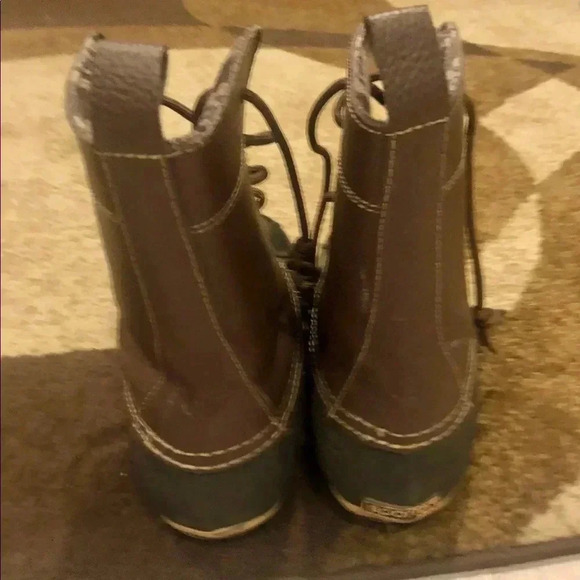 Sorto rain boot-black and brown-sz 8 - Picture 4 of 6